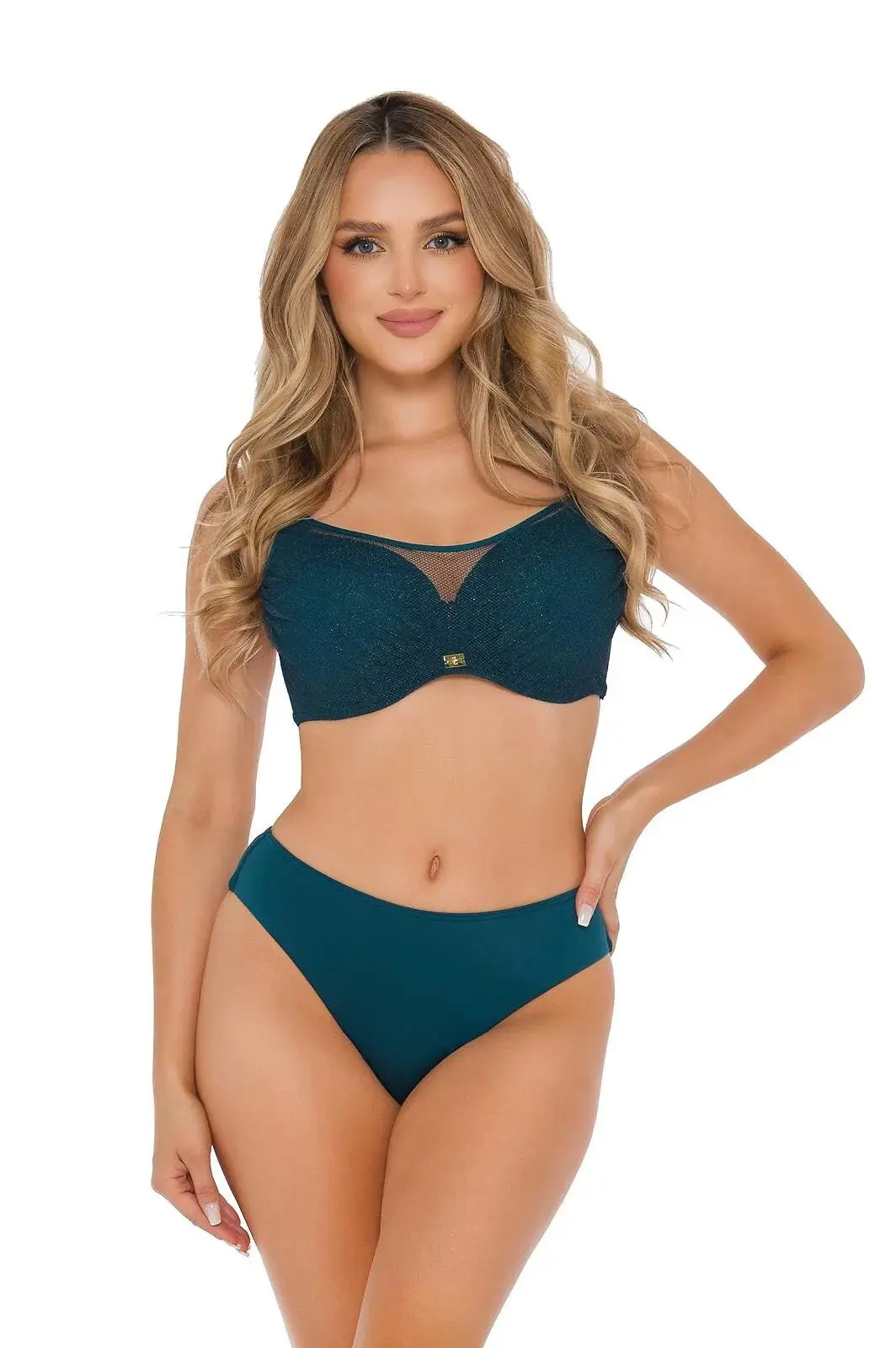 Dámské dvoudílné plavky Honolulu 2 S940V1HN2 tm. zelené - Self 48D