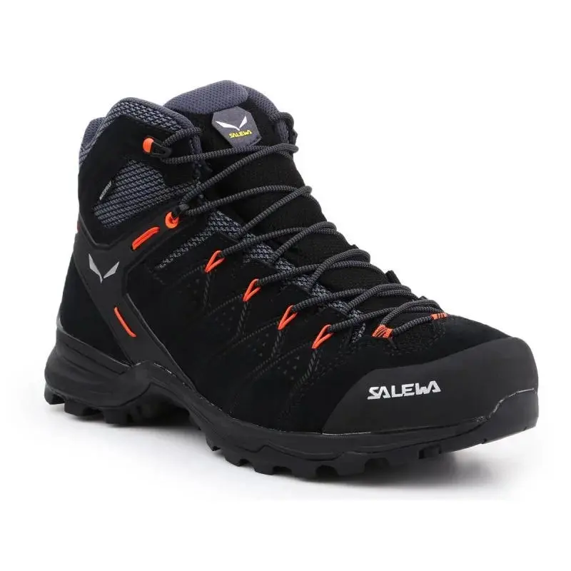 Pánské kotníkové boty Salewa MS Alp Mate Mid WP M 61384-0996 Černá s oranžovou - Salewa černá-oranžová 47