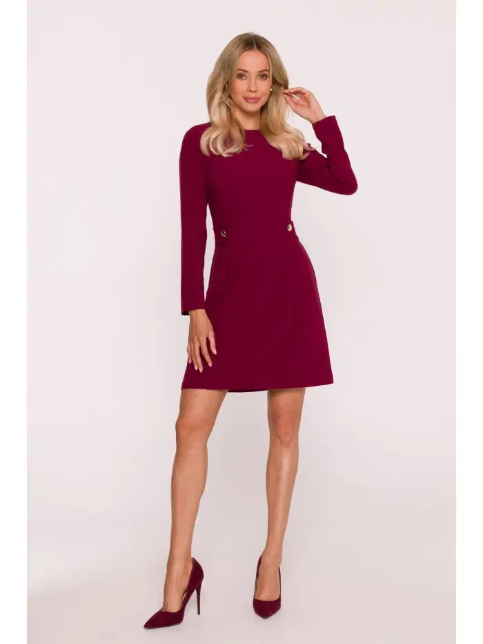 Dámské šaty S419 Bordó - Stylove bordó XL