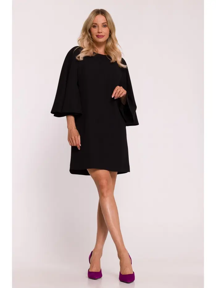 Dámské mini šaty S426 Černá - Stylove černá XL