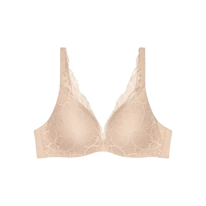 Dámská podprsenka Body Make-Up Illusion Lace WP - Triumph naze béžová (00NZ) 070E