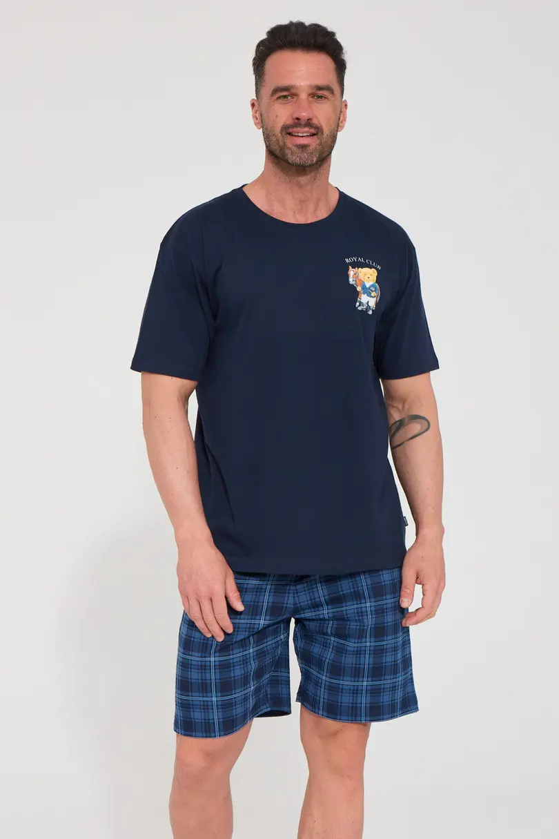 PÁNSKÉ PYŽAMO KR 326/349 ROYAL CLUB GRANÁT