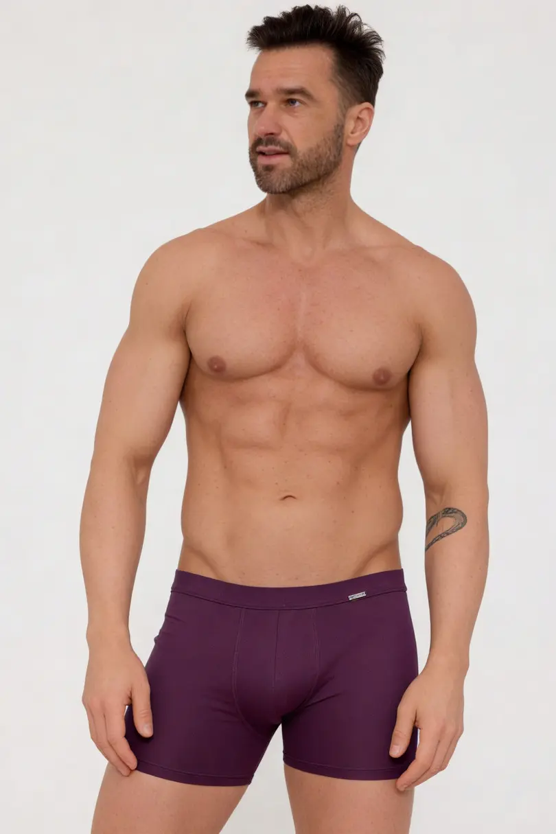 Pánské boxerky AUTHENTIC 220 víno XL