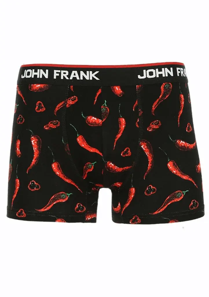 Boxerky JOHN FRANK JFBD318 Barva: Černá, Velikost: XL