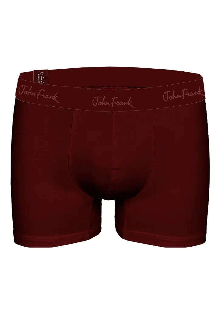 Pánské boxerky John Frank JFBMOD10 Bordó XXL