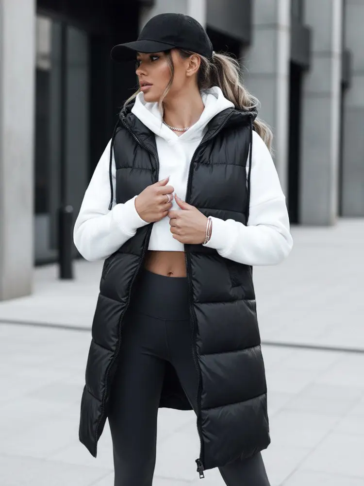 Dámská prošívaná vesta FAR AWAY černá FashionStreet TY3748