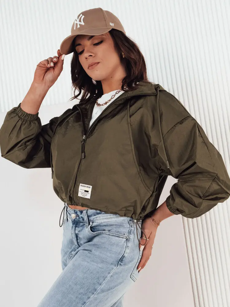 Dámská přechodná bunda s kapucí ISCAR zelená FashionStreet TY4210