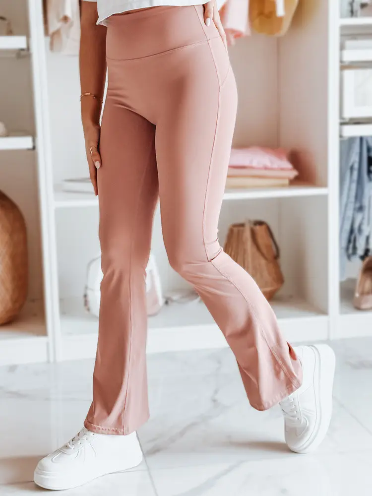 Dámské legíny do zvonu FARAFII růžové FashionStreet UY2616 M