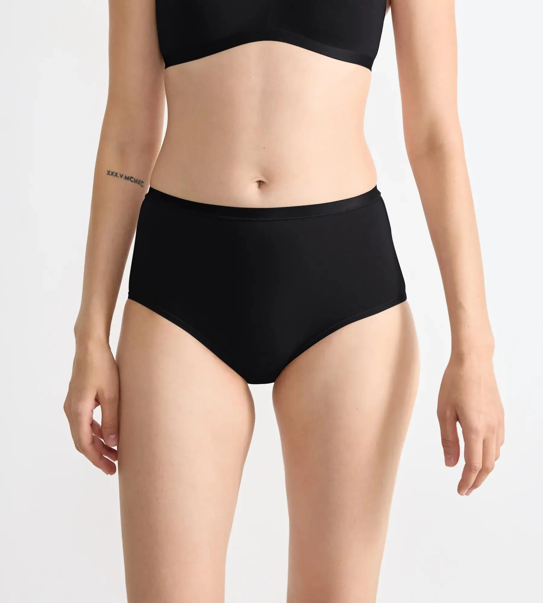 Dámské kalhotky GO Daily Cotton Highwaist 3P - BLACK - černé 0004 - SLOGGI BLACK XL