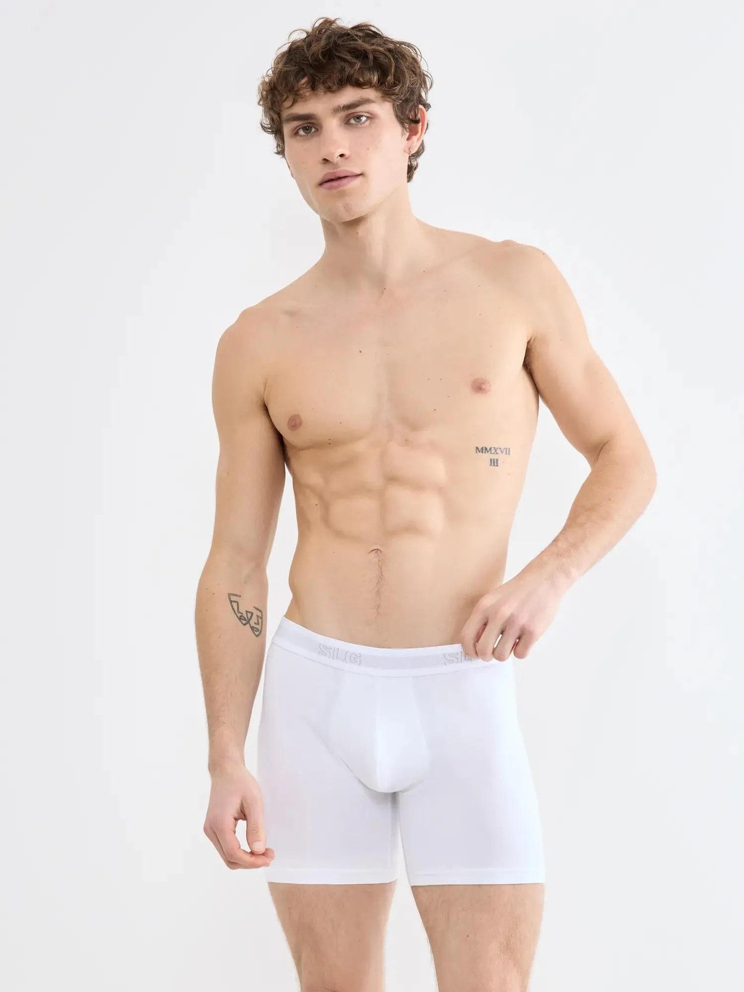 Pánské boxerky SLG Base Short C2P White bílé - SLOGGI WHITE M