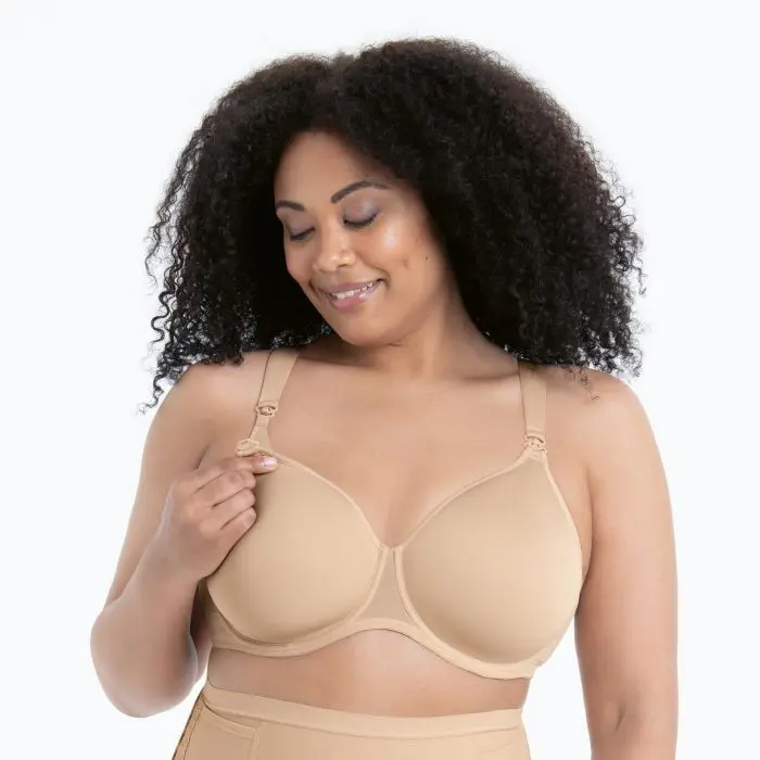 Miss Anita podprs. na kojení s kost. košíčky se spacer-výztuží 5010 desert - Anita Maternity 753 desert 75G