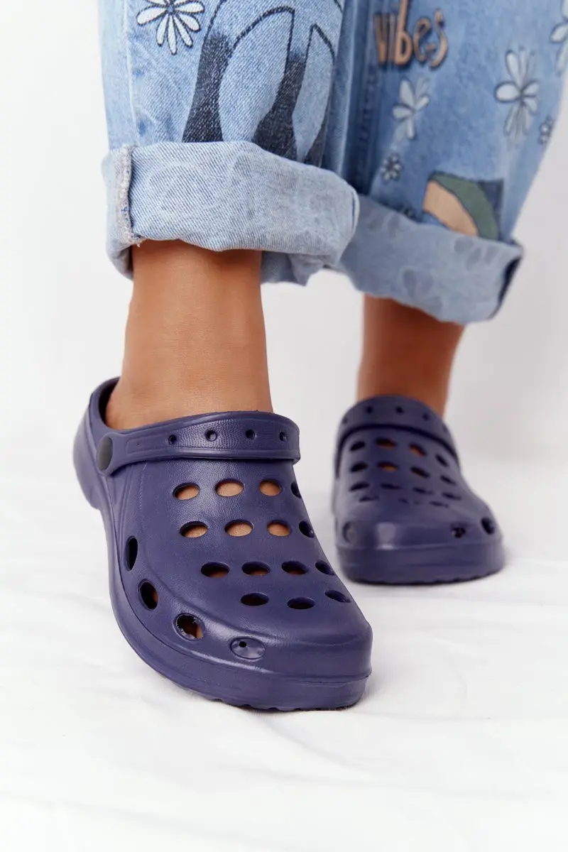 Dámské Nazouváky Tmavě Modré Pěnové Crocsy EVA 36