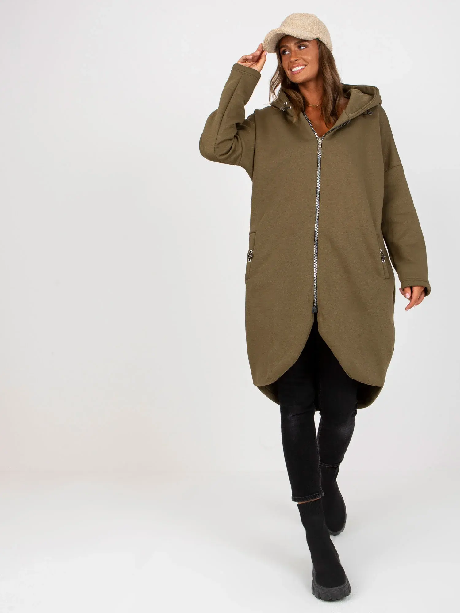 Halenka RV BL 4858 1.99P khaki barva S/M