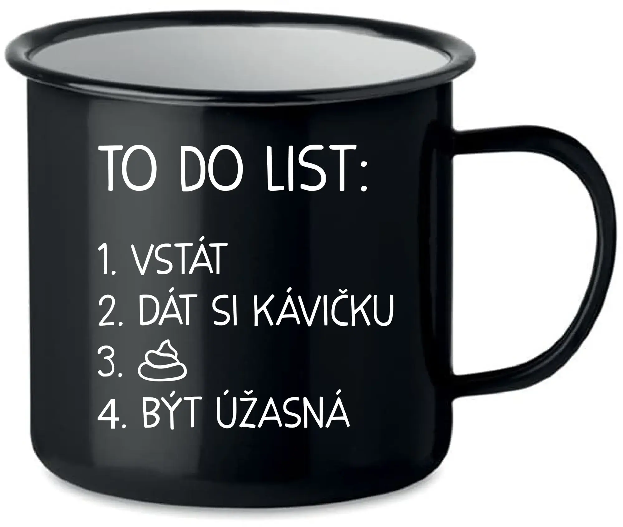TO DO LIST: BÝT ÚŽASNÁ - černý plecháček 350 ml
