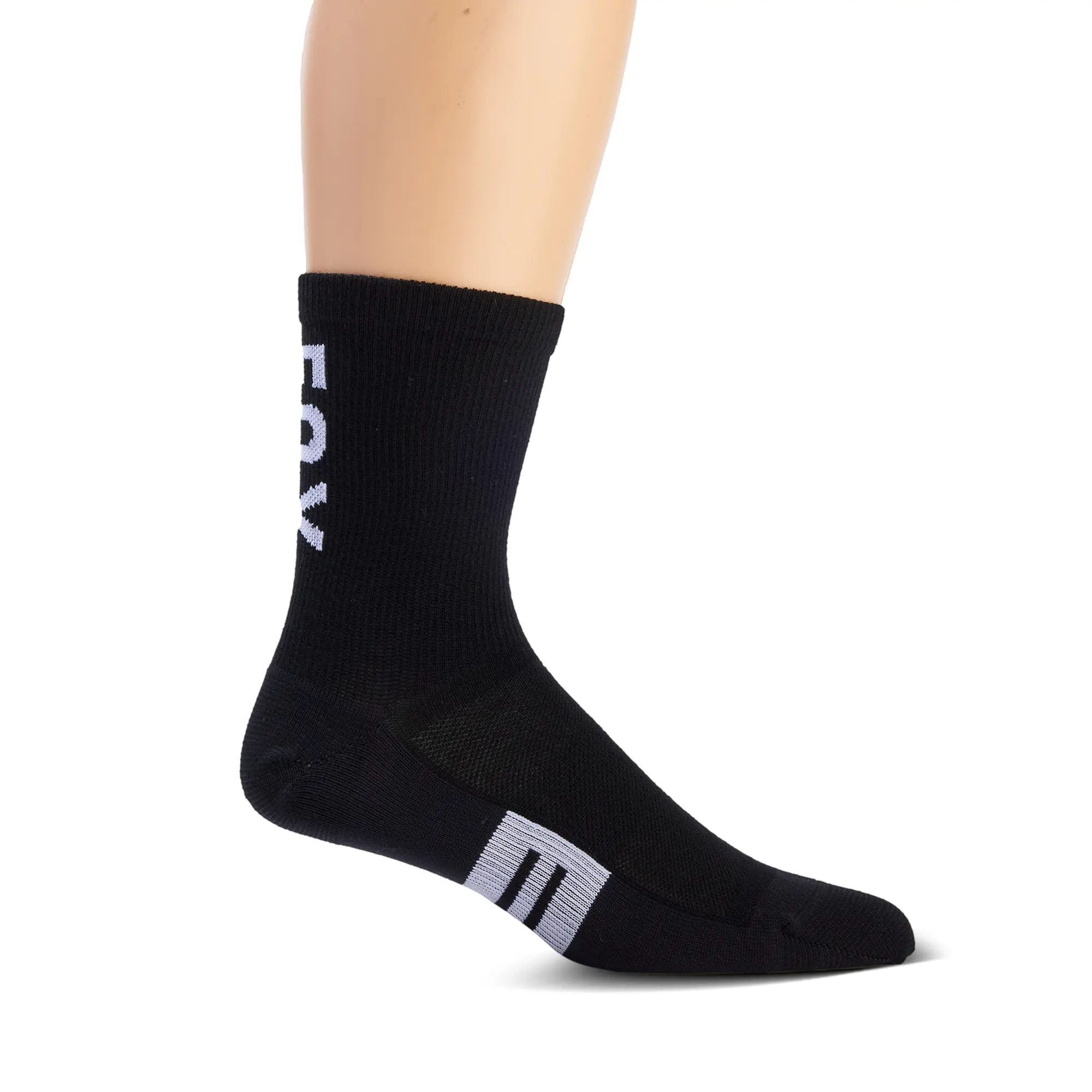 Fox 6" Flexair Merino Sock - L/XL, Black