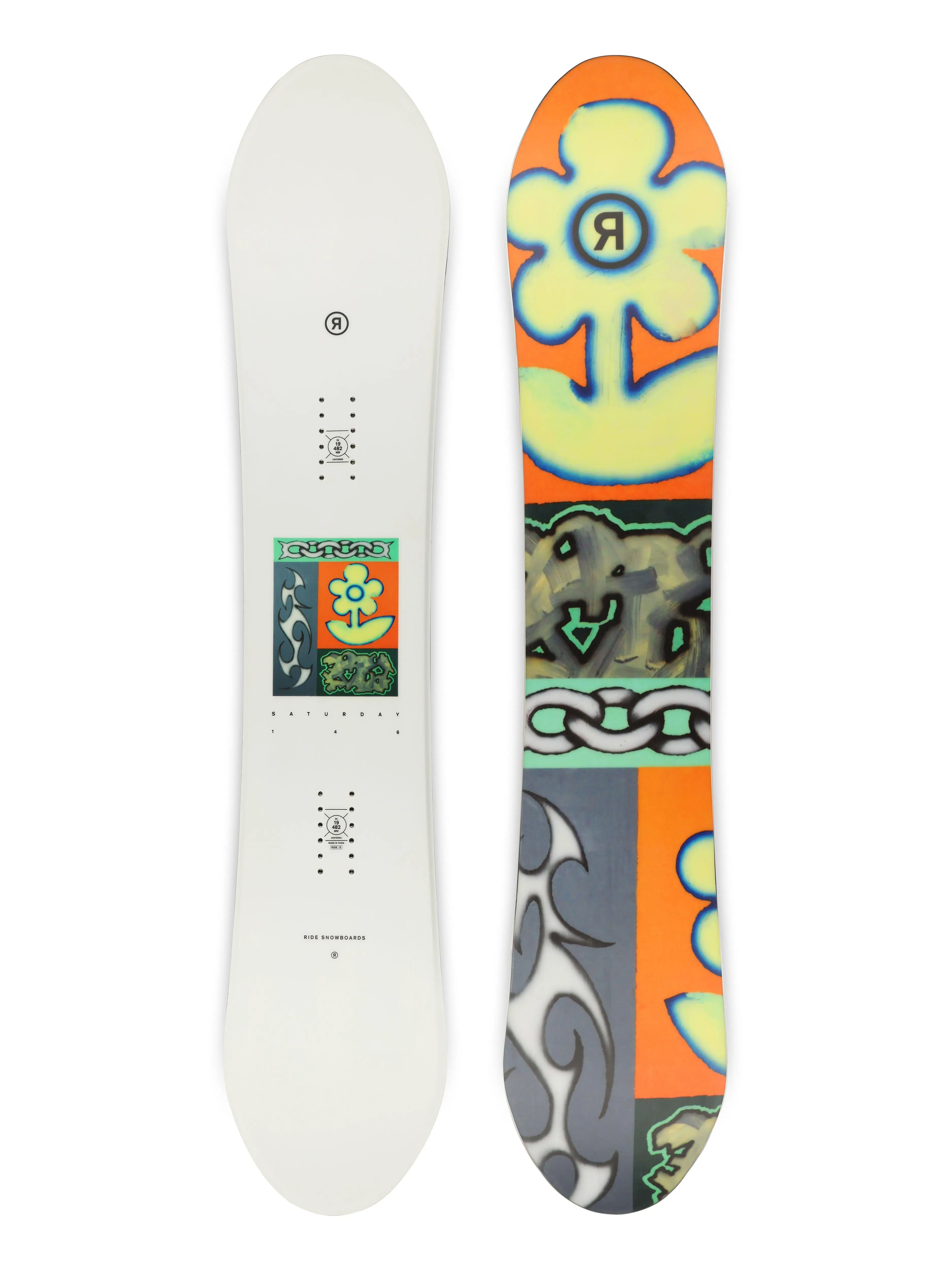 RIDE Saturday snowboard 154 multicolor