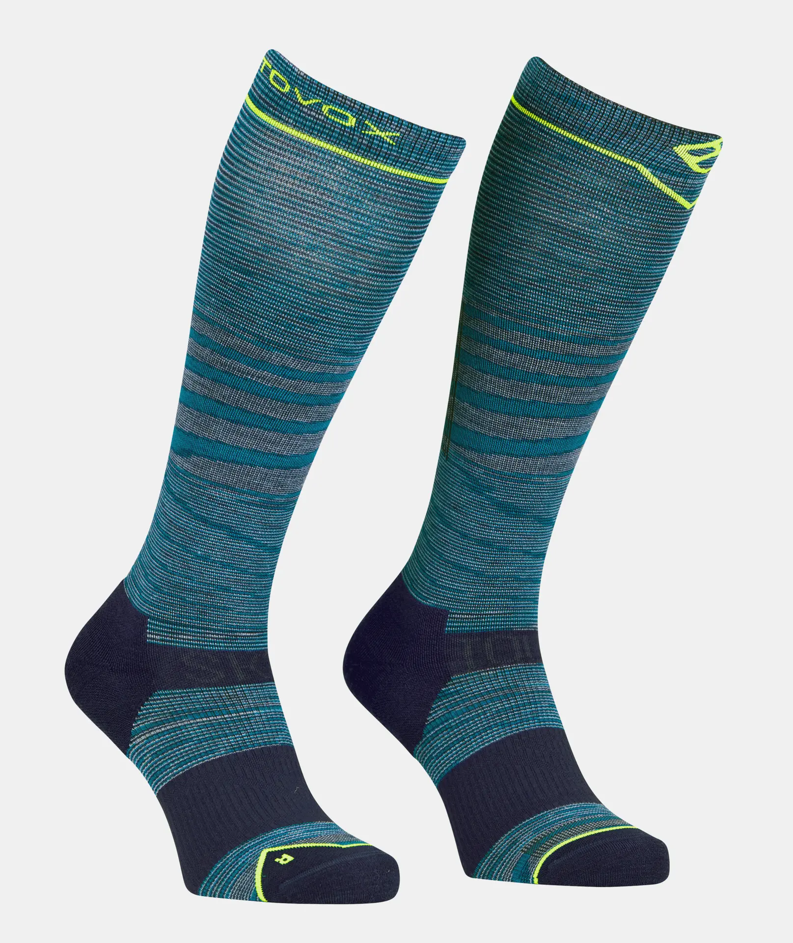 Ortovox Ski Tour Light Compression Long Socks 39-41 modrá/černá