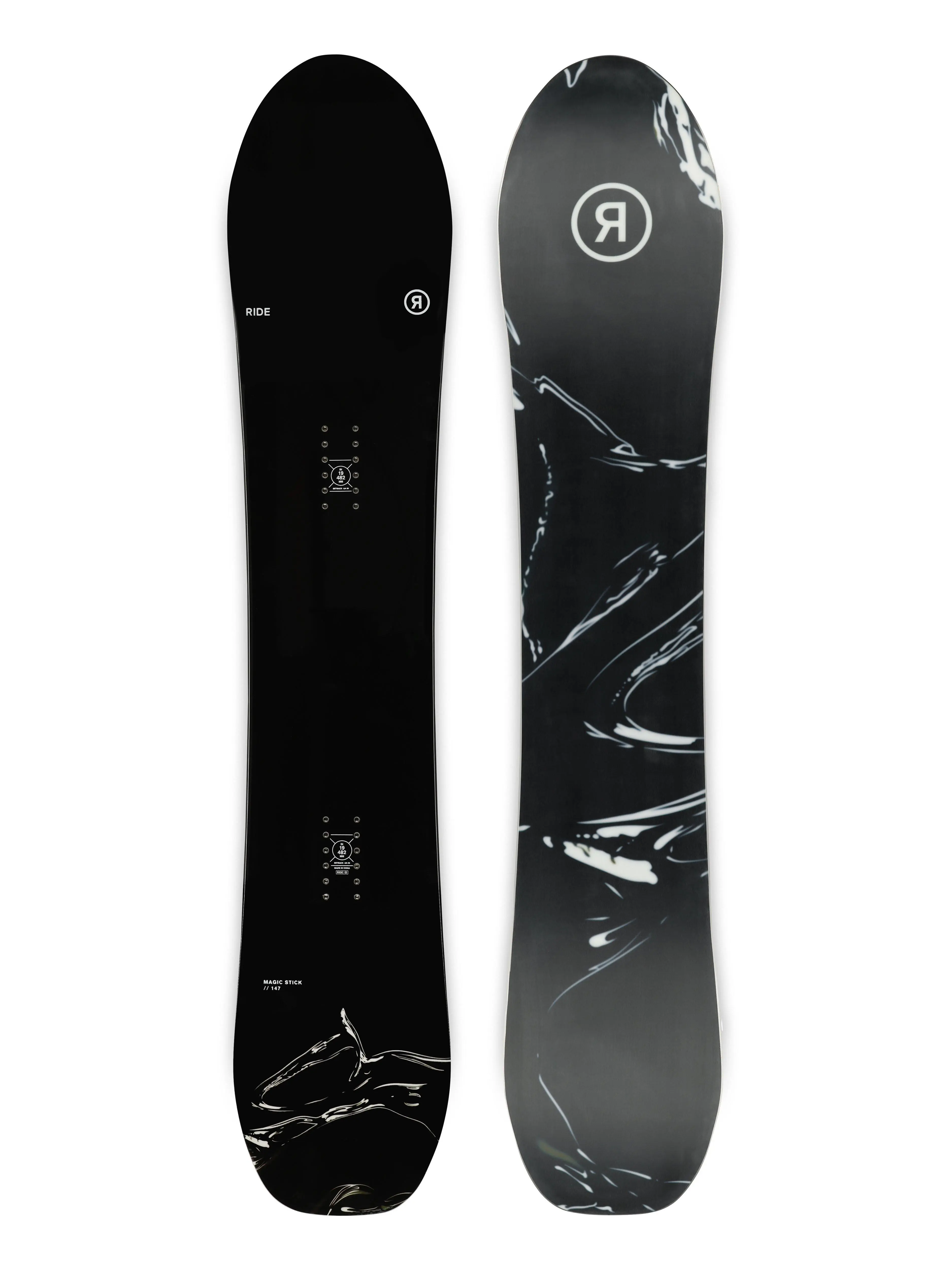 RIDE Magic Stick snowboard 151 černá/bílá