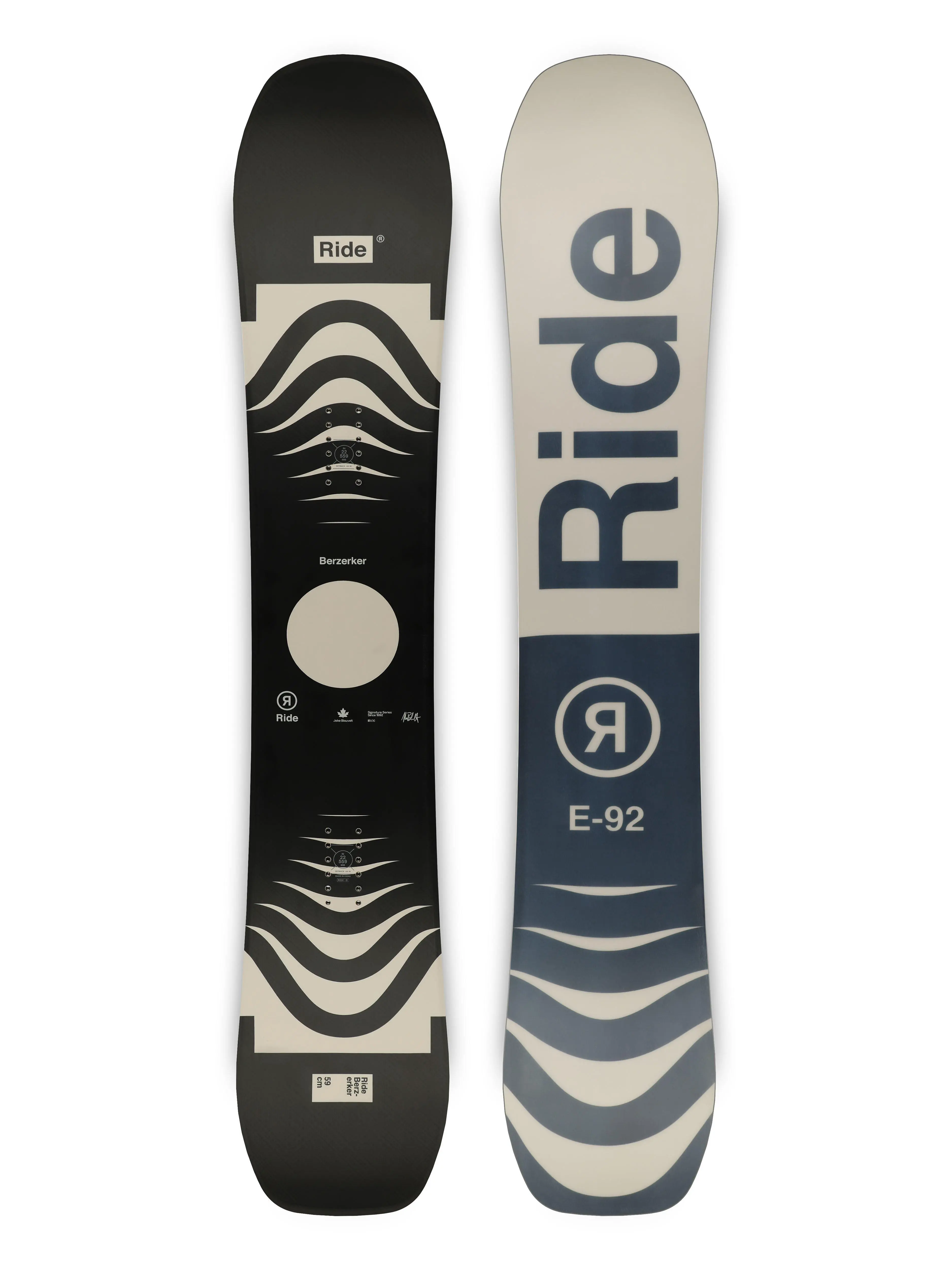 RIDE Berzerker WIDE snowboard 157 černá/bílá