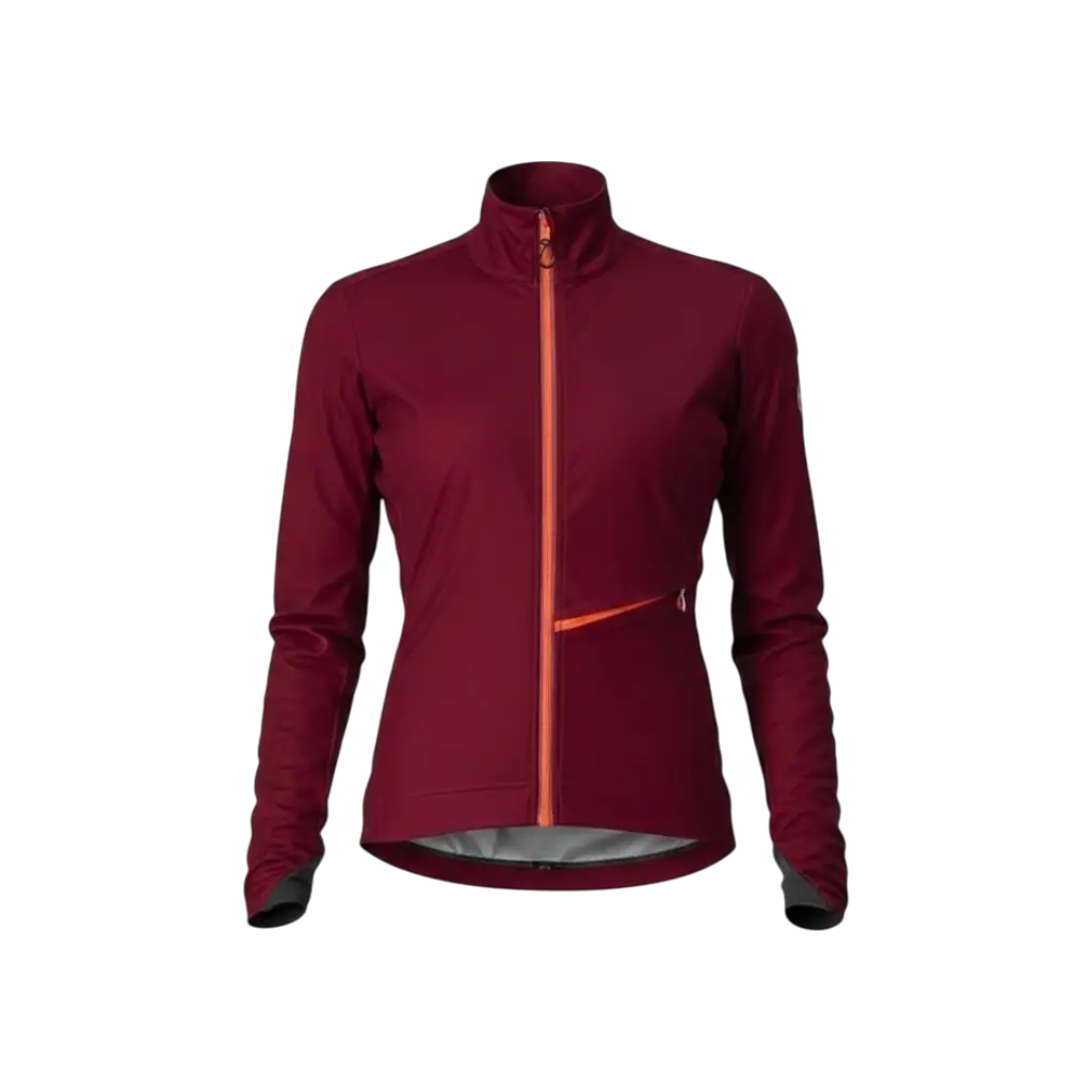Castelli Go W Jacket S vínová