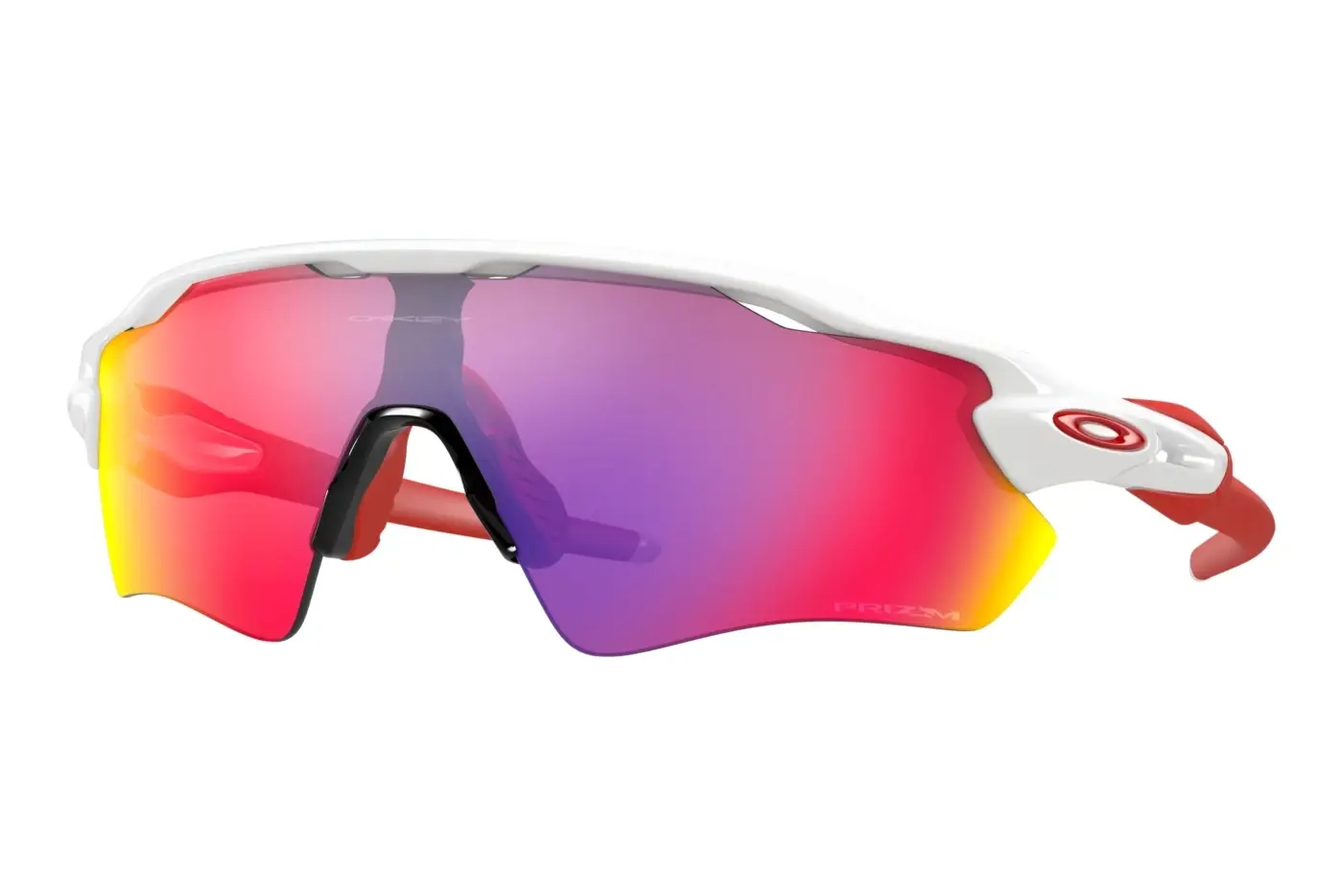 Oakley Radar EV Path Pol White w/ Prizm Road UNI červená/bíla