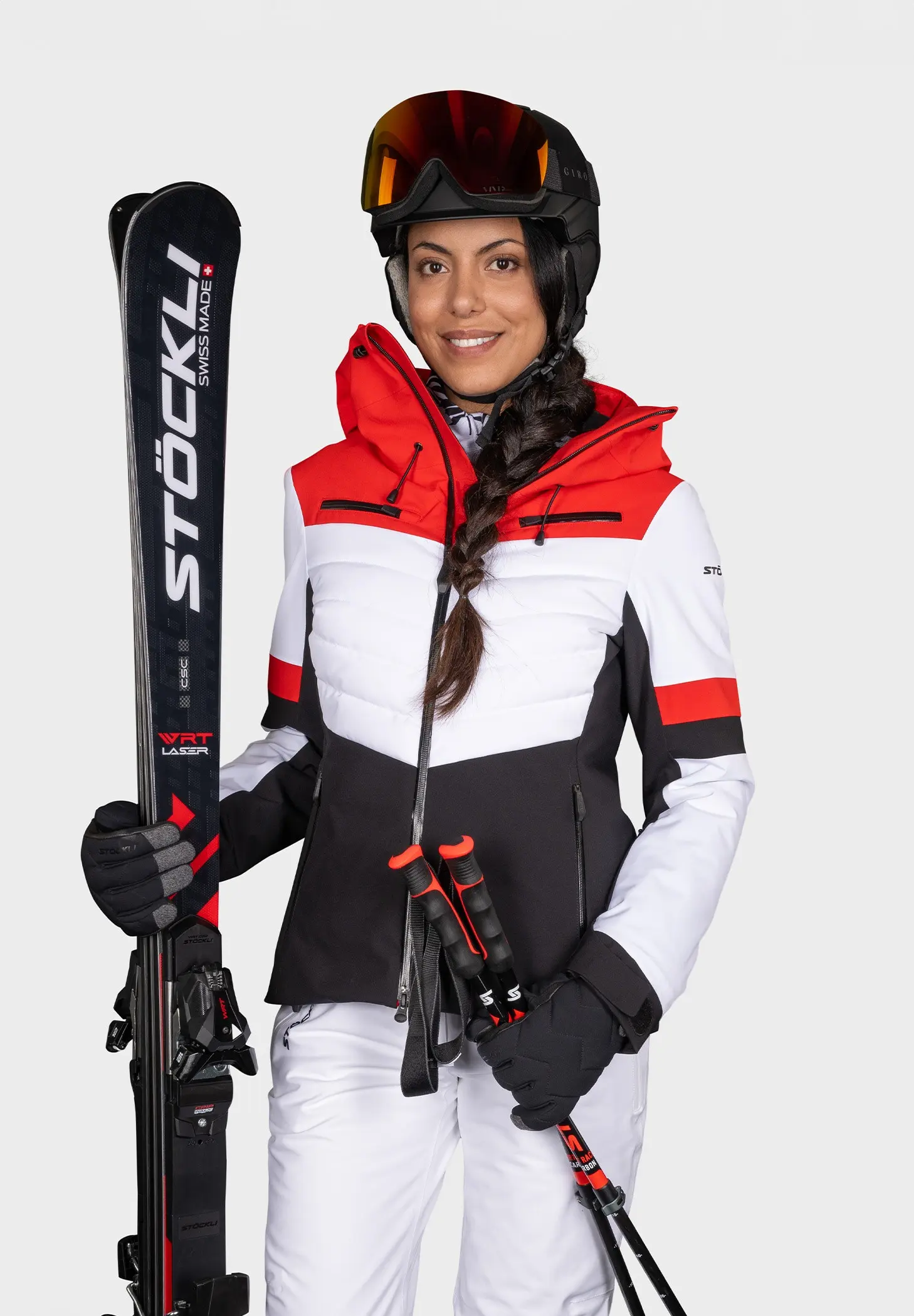 Stöckli Skijacket Performance 40 bílá/červená