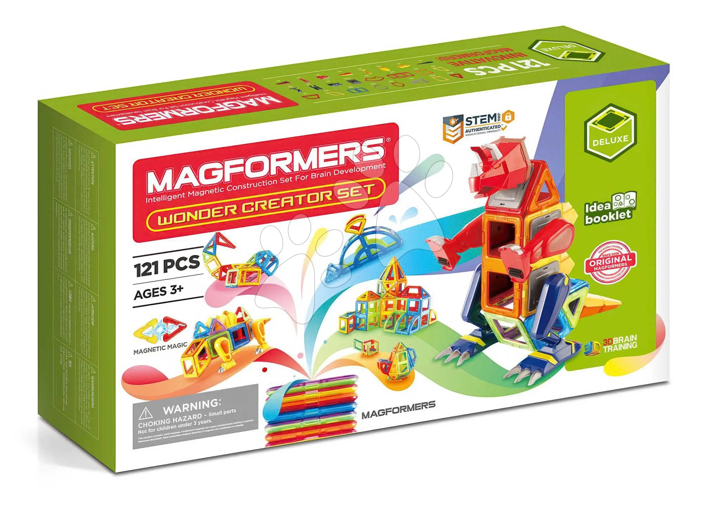 Stavebnice magnetická Dinosauři a tvorové Wonder Creator Set Deluxe Magformers 121 dílů