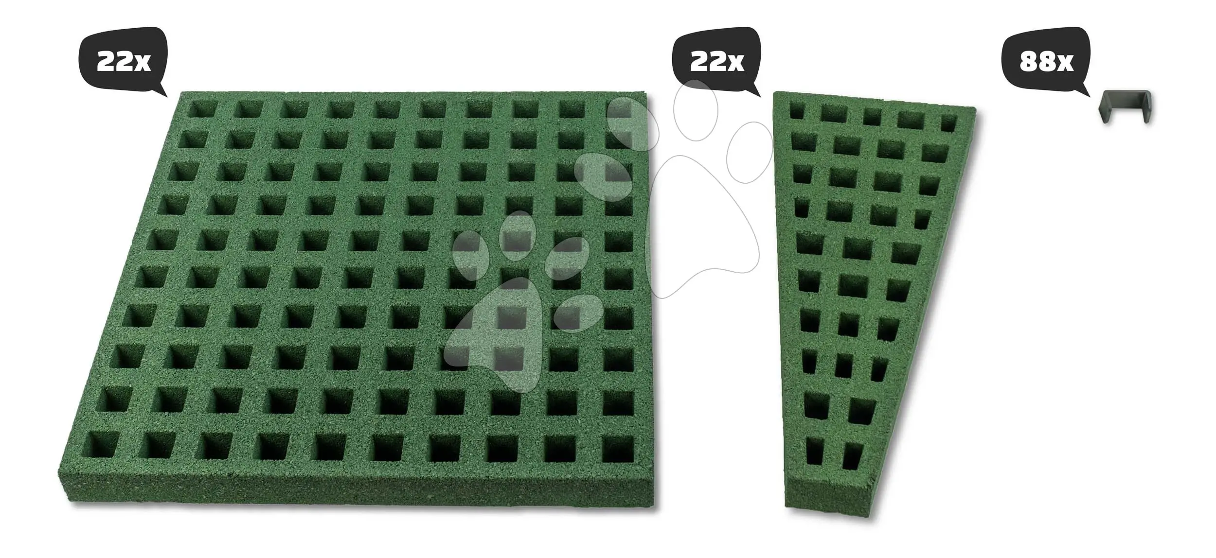 Dopadová plocha pro trampolíny o průměru 427 cm Freezone Safety Tiles Exit Toys zatravňovací protiskluzová