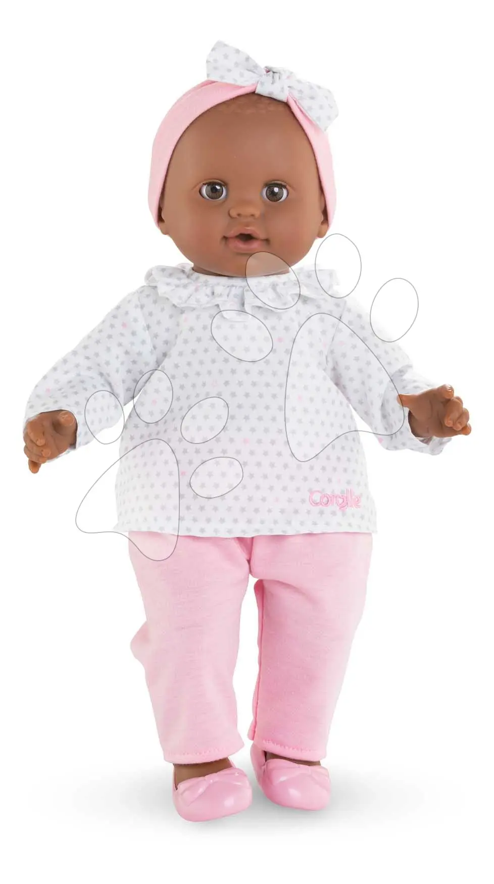 Bábika Lucie Mon Grand Poupon Corolle s hnědými klipkajícími očky a špulícími ťapky 36 cm od 24 měs