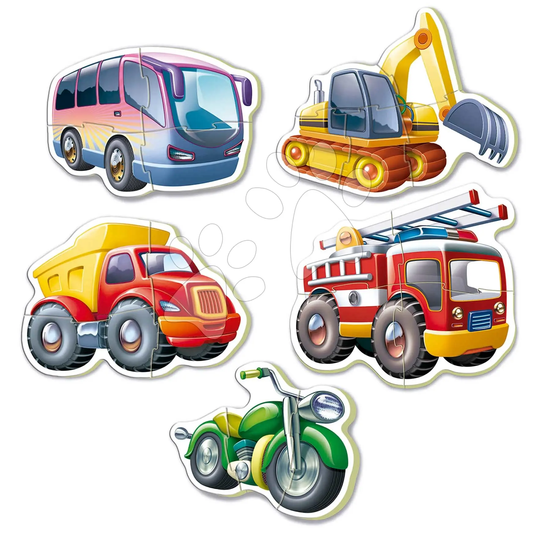 Trefl Puzzle Baby Vozidla 5v1 (3-5 dílků)