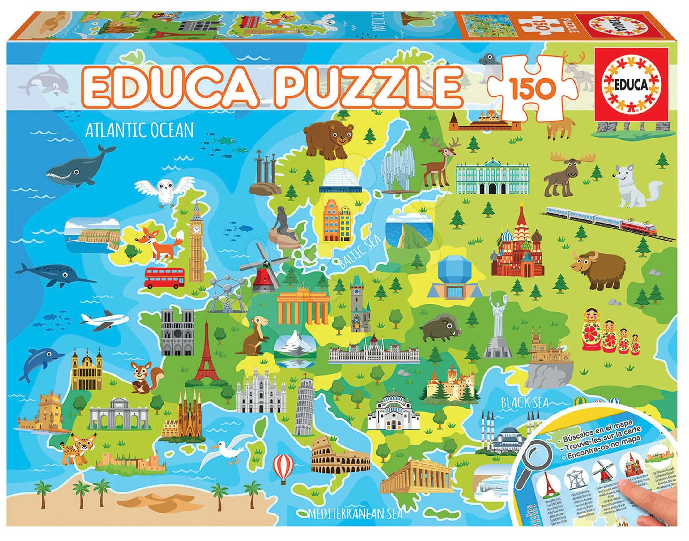 Mapa Evropy - puzzle z kategorie Ostatné