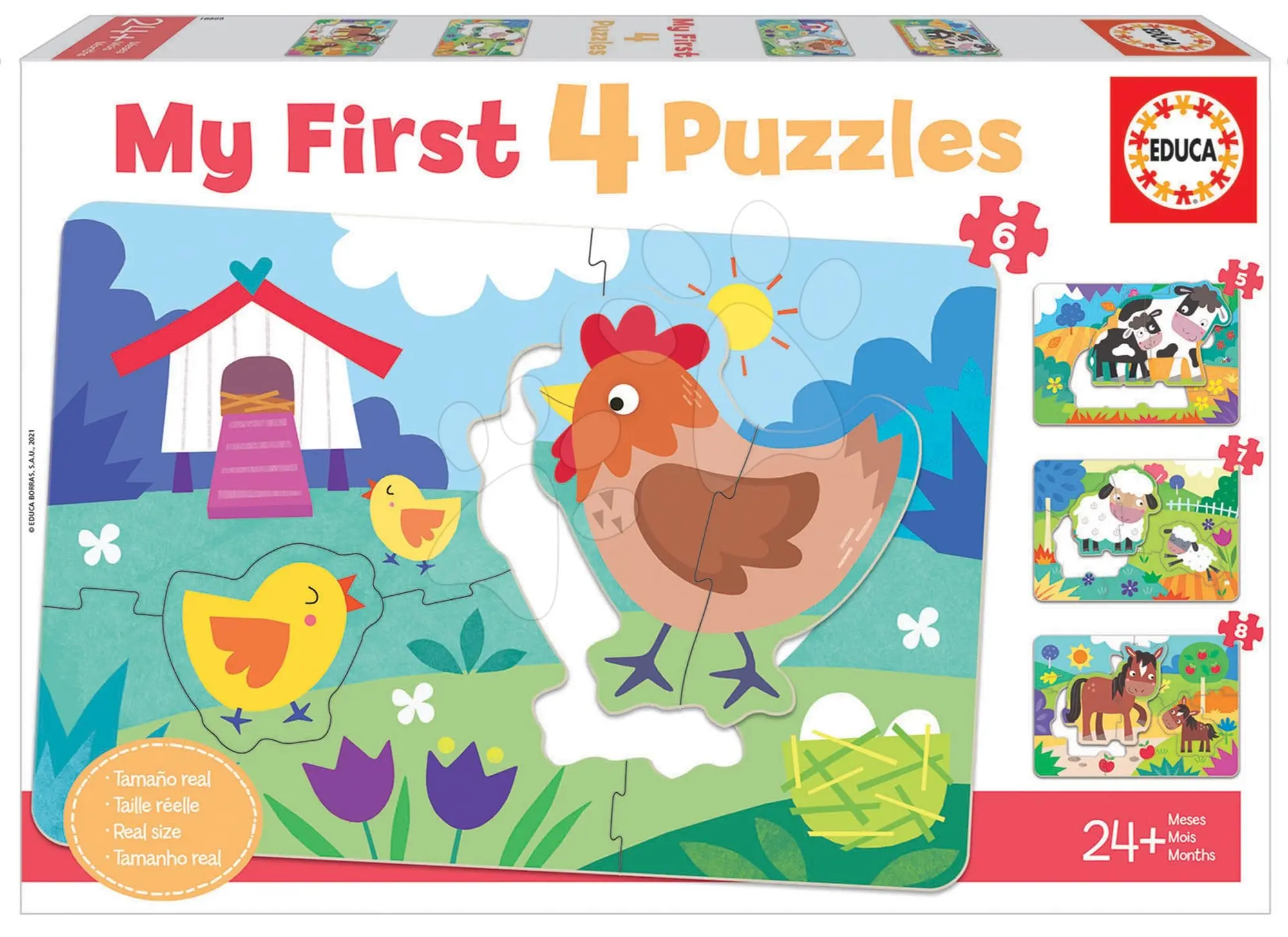 Maminky a mláďátka 4v1 - puzzle z kategorie Maxi dieliky