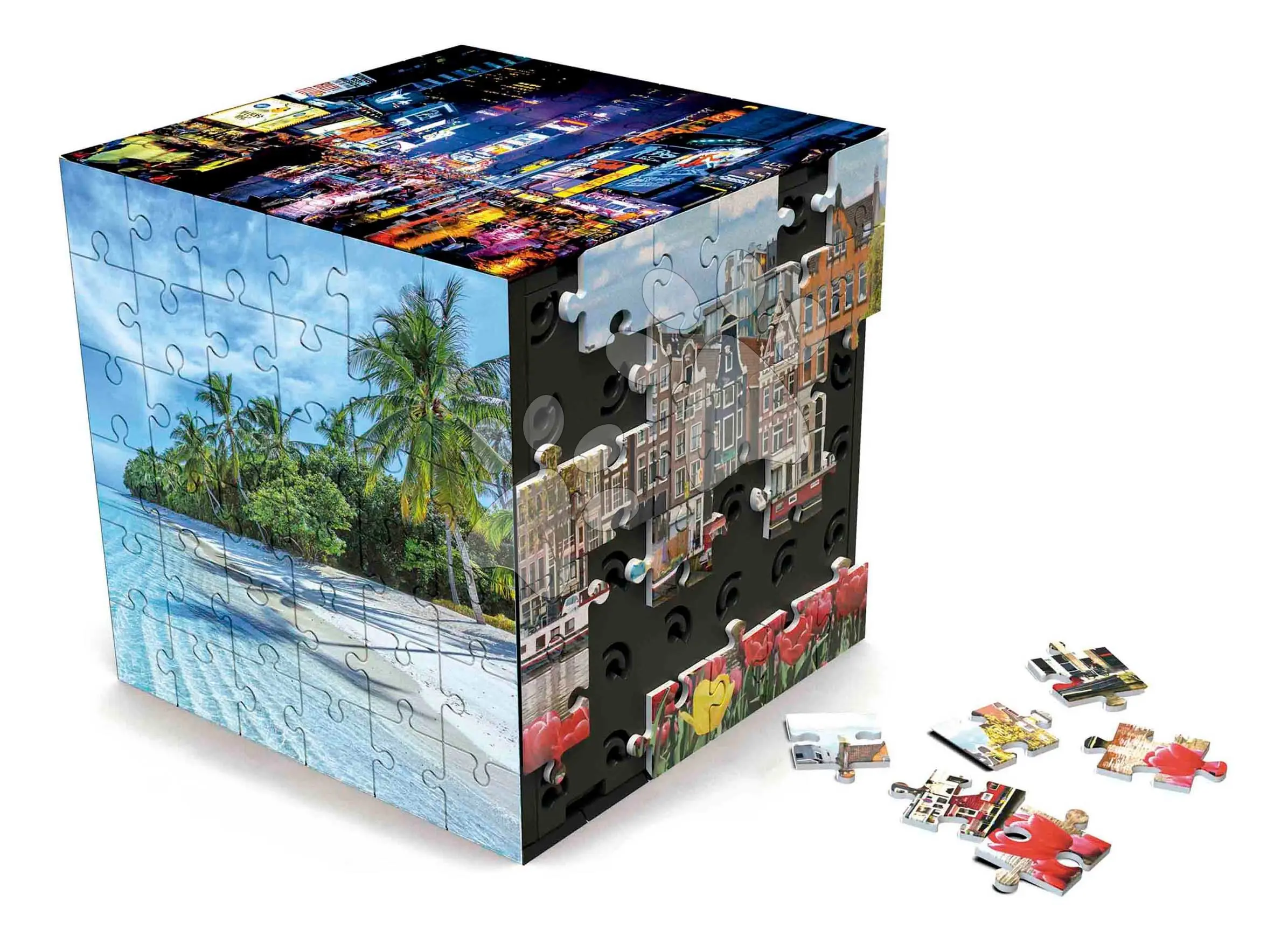Puzzle cestovatelské 3D Cube Travel Educa 216 dílků od 8 let