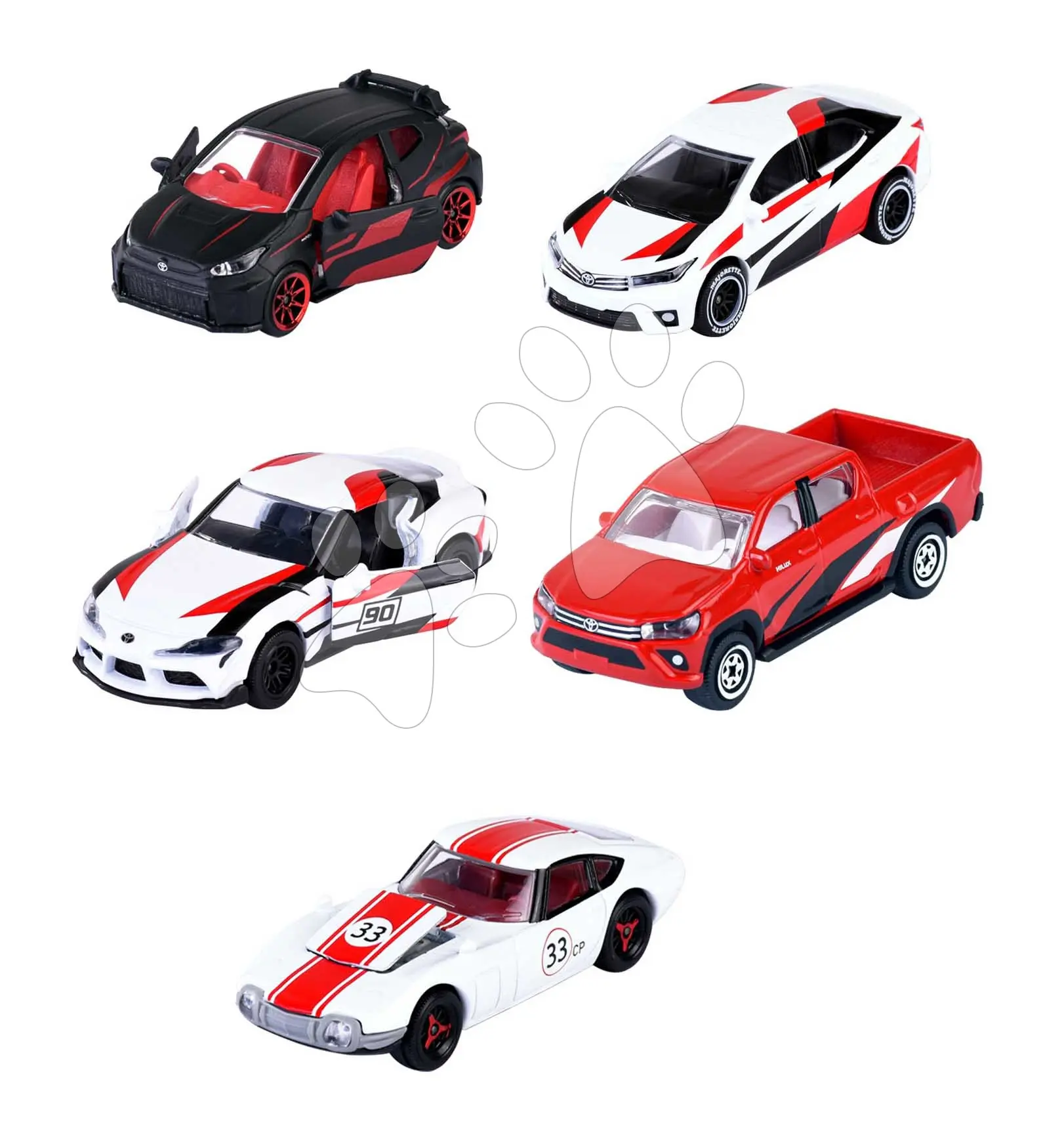 Simba Majorette Toyota racing 5-pack aut
