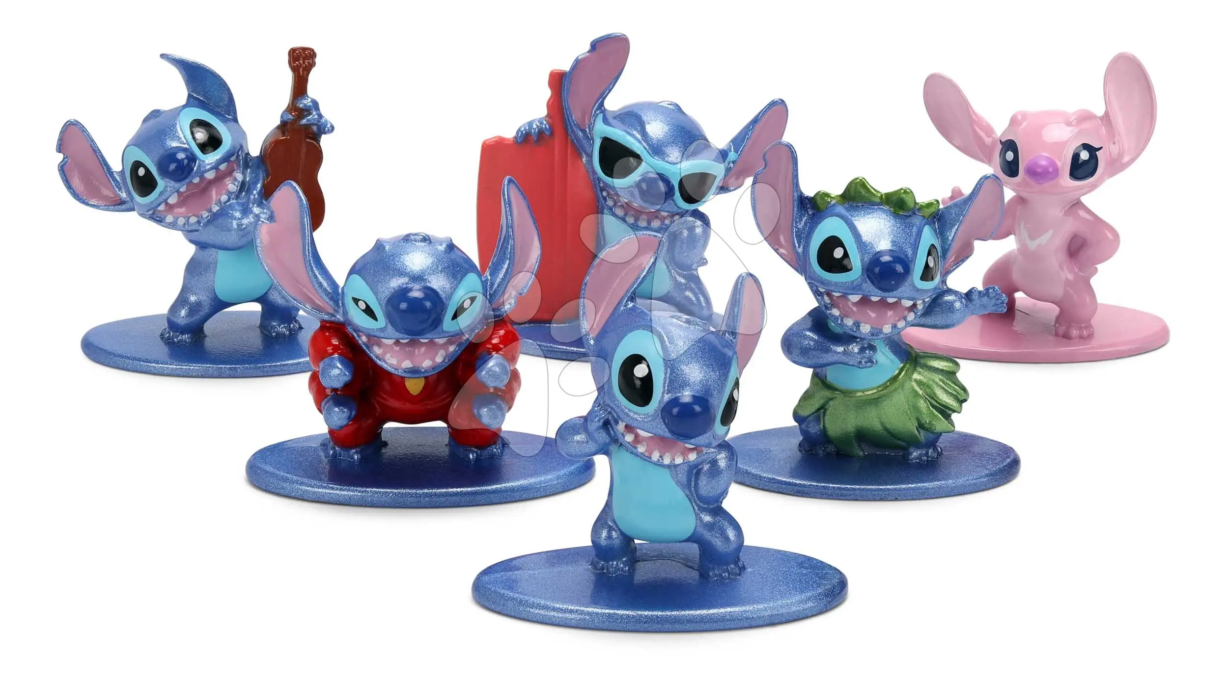 Stitch Kovové sběratelské nanofigurky 1,65" sada 6 ks