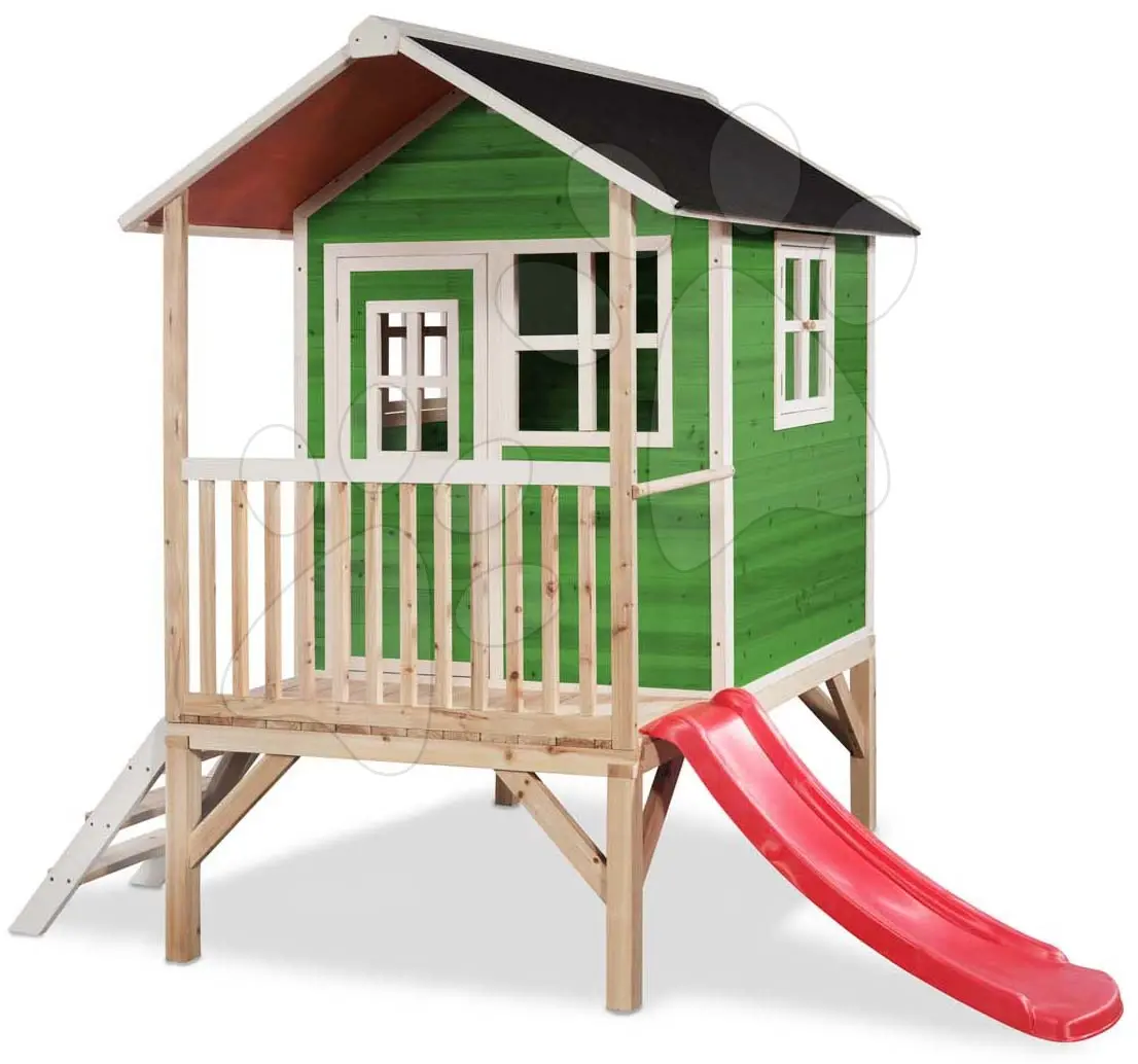 EXIT TOYS Zahradní cedrový domeček Exit Loft 300 zelený