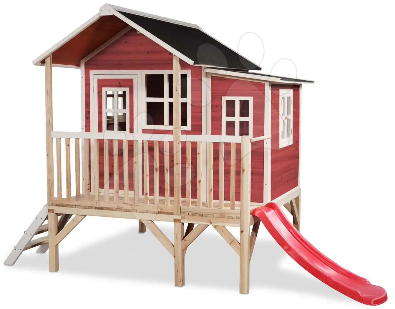 EXIT TOYS Zahradní cedrový domeček Exit Loft 350 červený