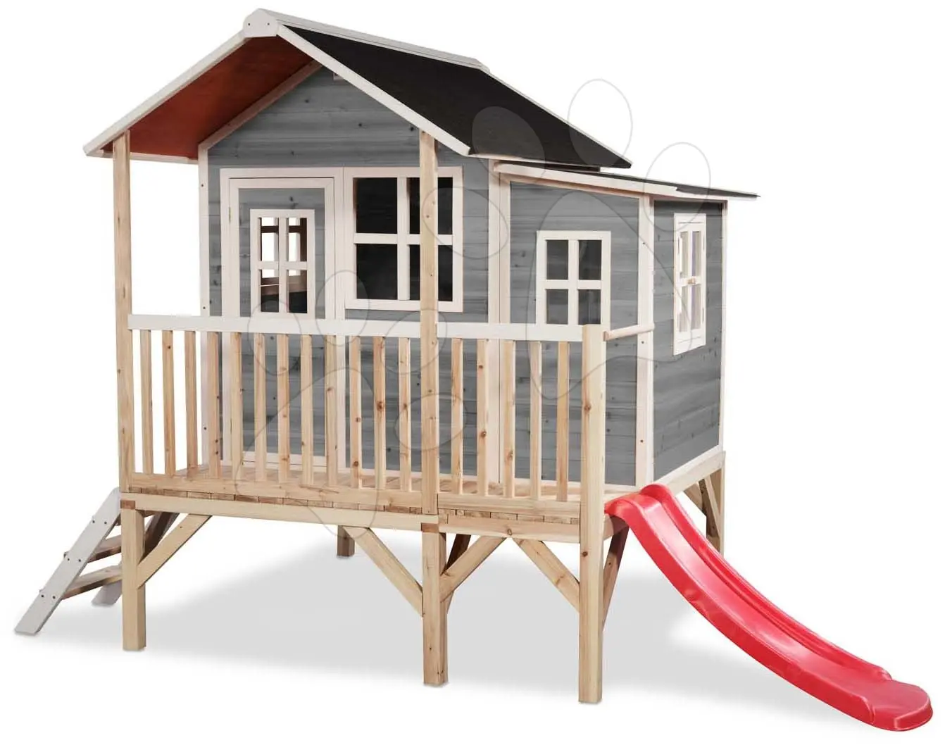 EXIT TOYS Zahradní cedrový domeček Exit Loft 350 šedý