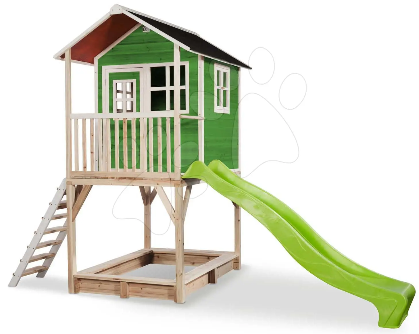 EXIT TOYS Zahradní cedrový domeček Exit Loft 700 zelený