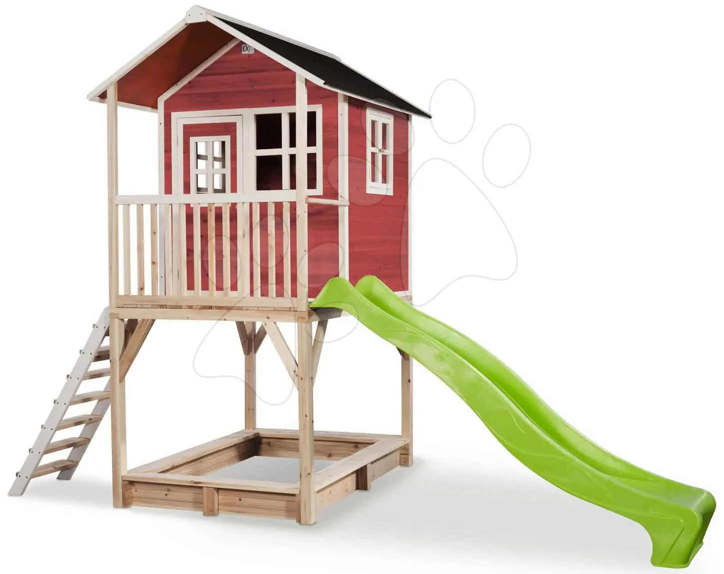 EXIT TOYS Zahradní cedrový domeček Exit Loft 700 červený