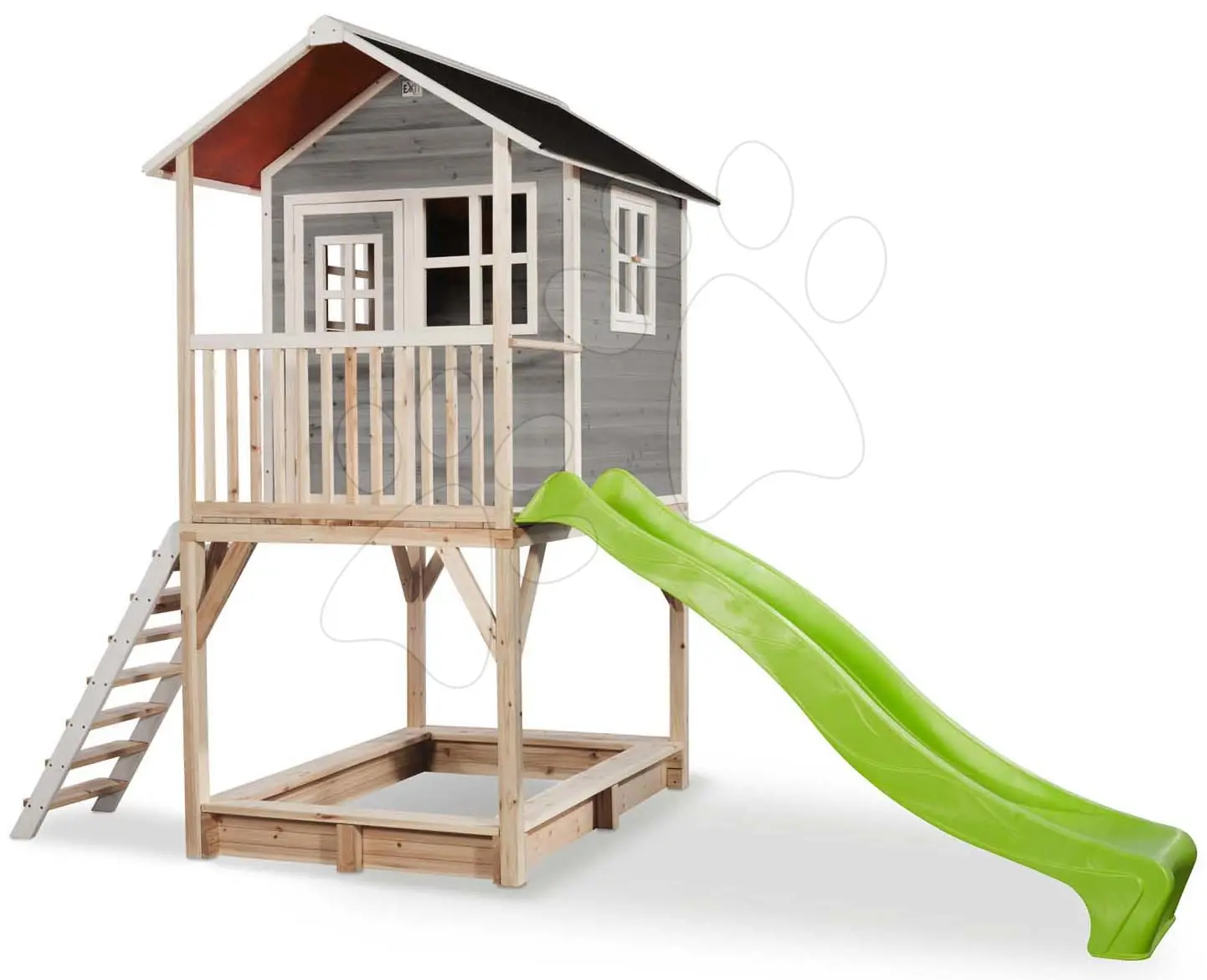 EXIT TOYS Zahradní cedrový domeček Exit Loft 700 šedý