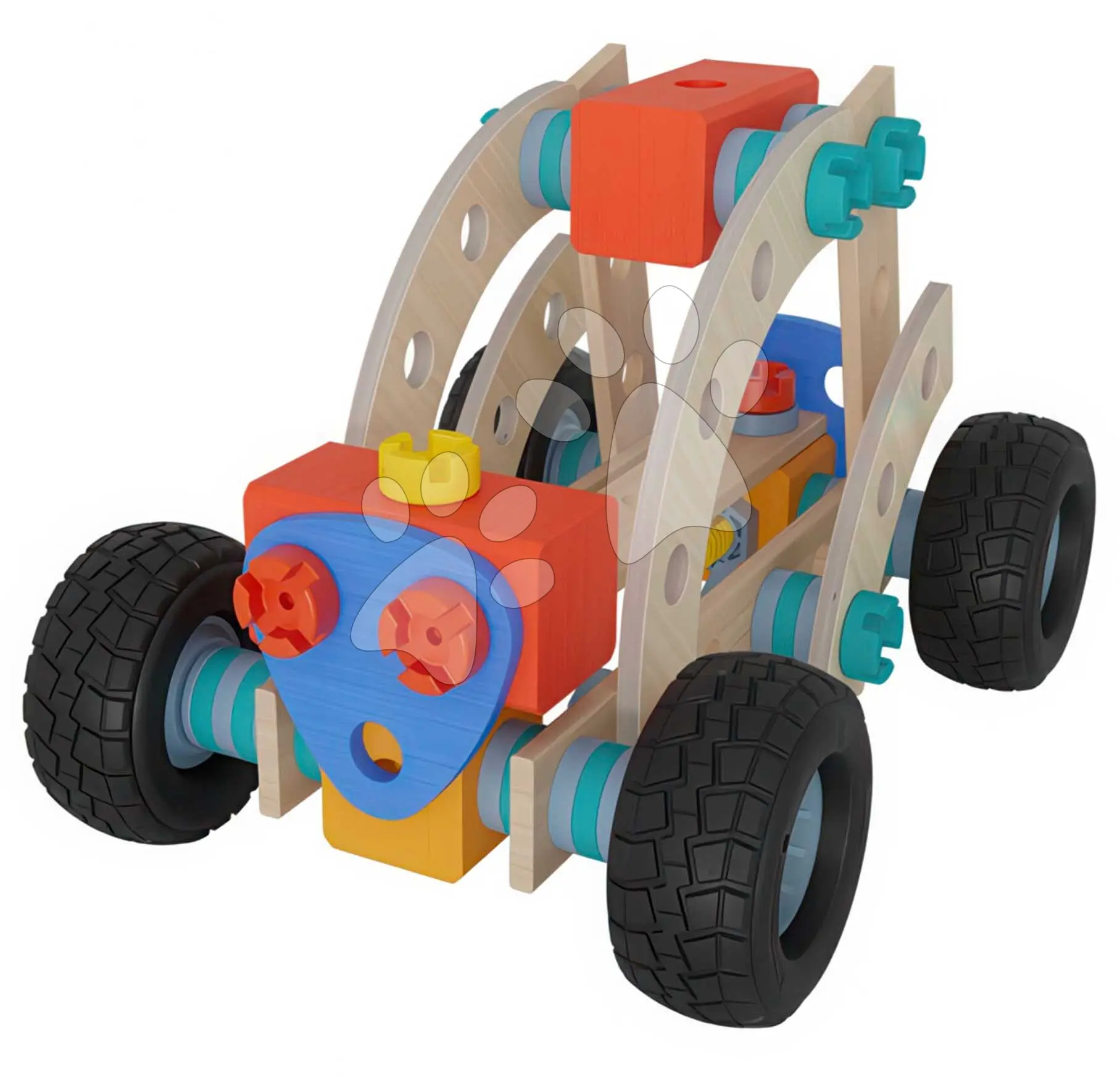 Dřevěná stavebnice čtyřkolka Construct Buggy Eichhorn 1 model 84 dílů od 4 let