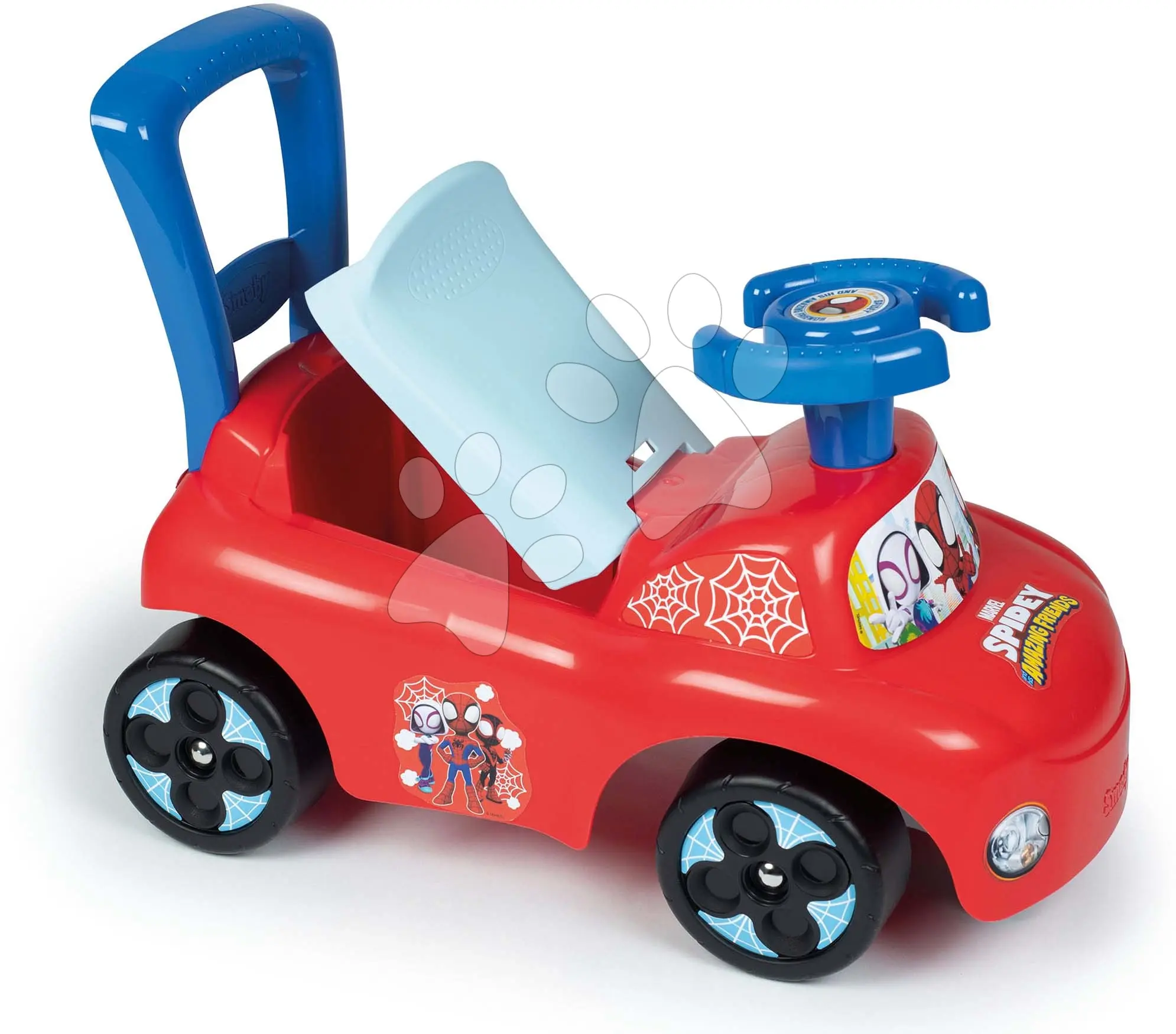 Smoby 720508 Odrážedlo Auto Spiderman Spidey červené