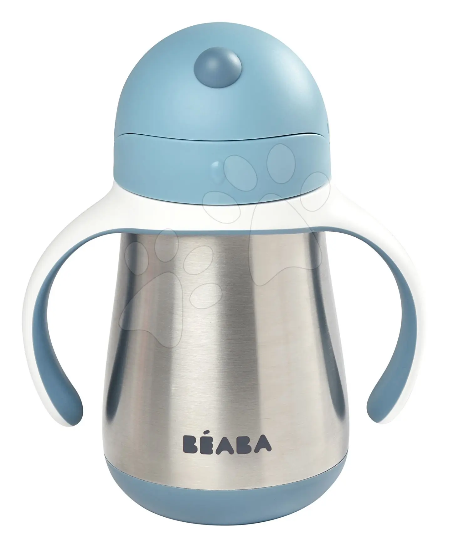 Beaba Hrnek termoizolační s brčkem nerez 250ml Blue