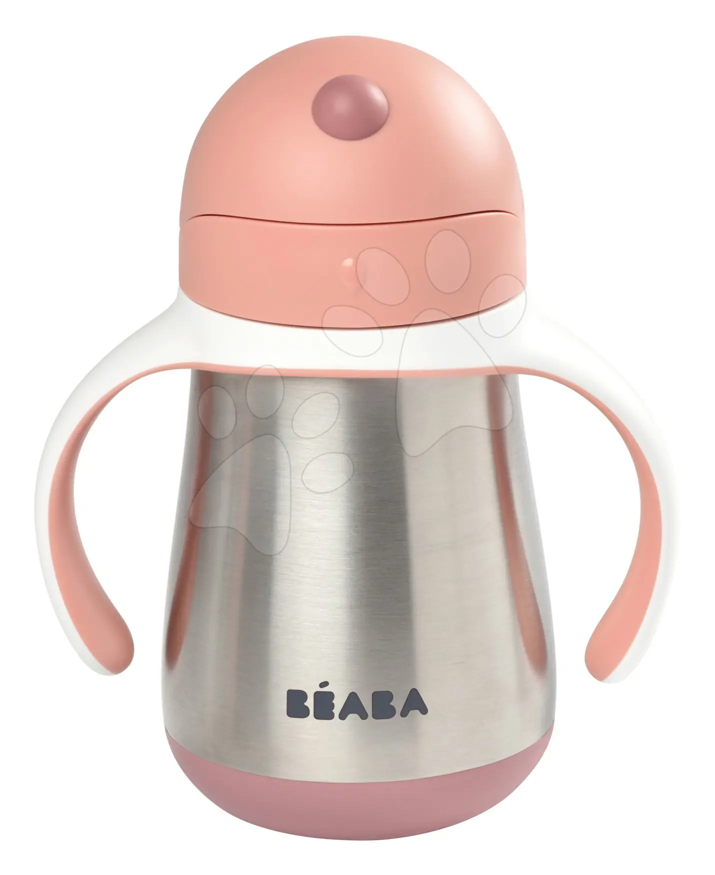 Beaba Hrnek termoizolační s brčkem nerez 250ml Pink