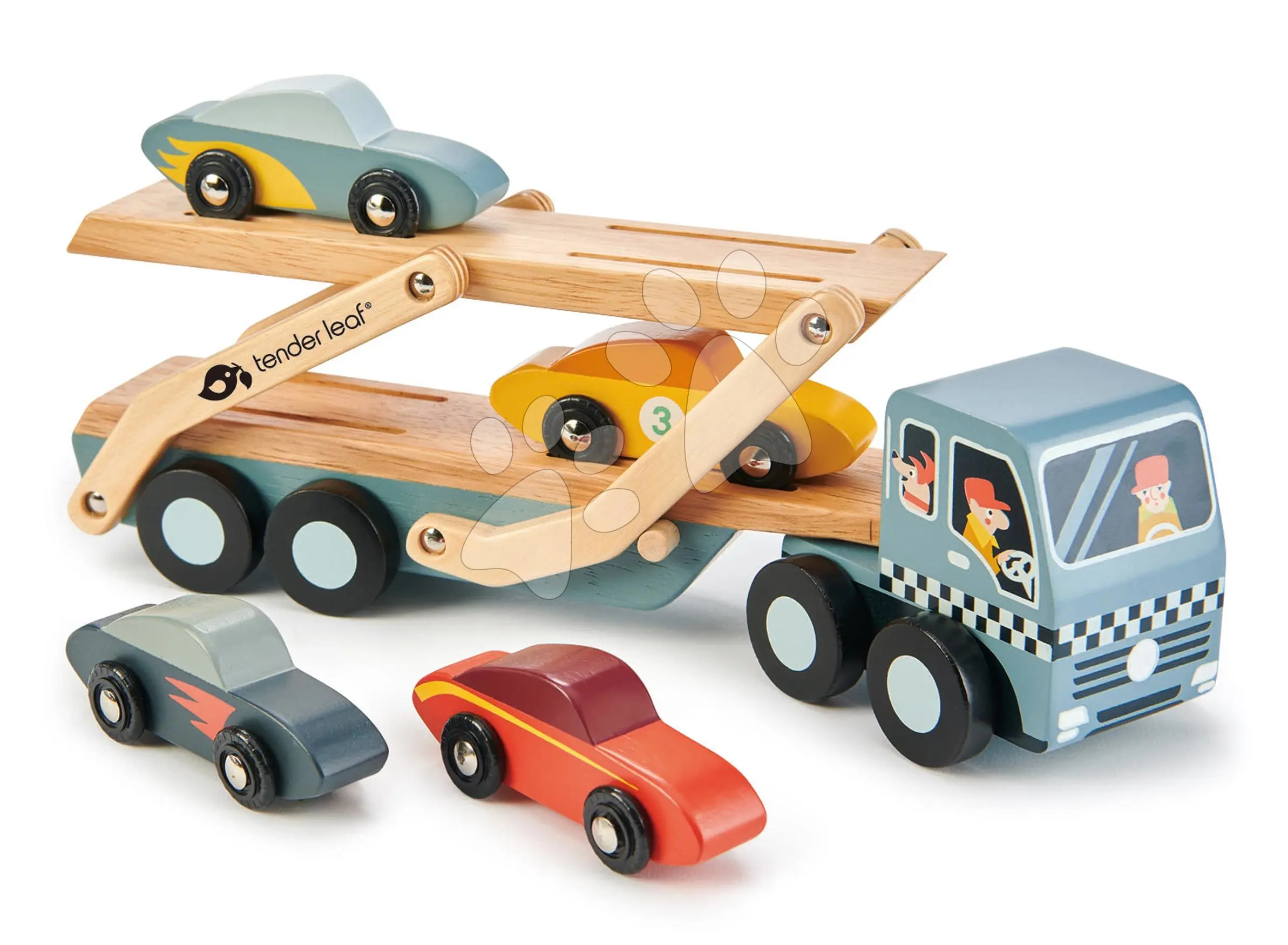 Dřevěný transportér Tender Leaf Car Transporter uni