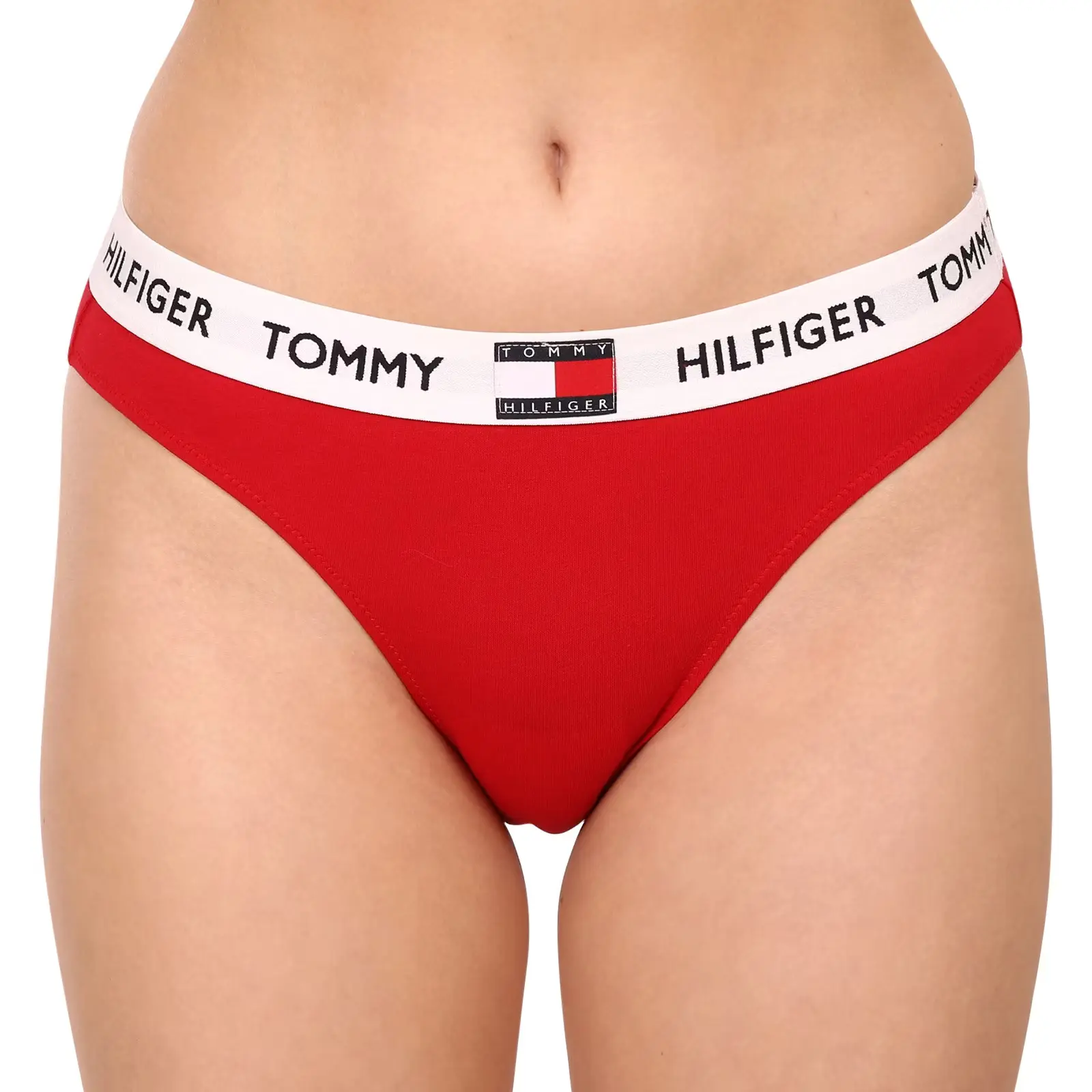 Dámské kalhotky Tommy Hilfiger červené (UW0UW02193 XCN)