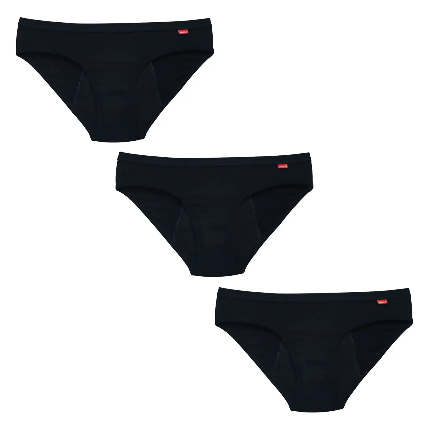3PACK Menstruační kalhotky WUKA Basics™ Hipster - Medium (WUKA200)
