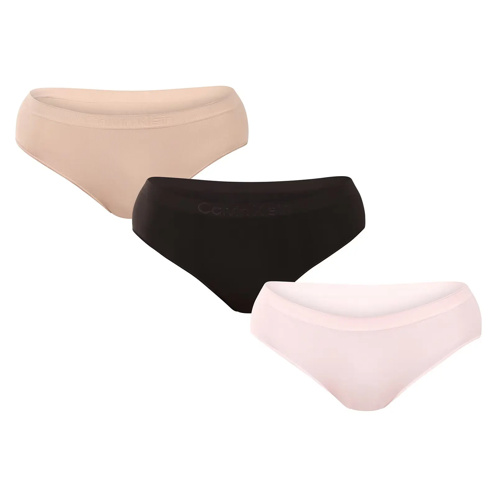 3PACK dámské kalhotky Calvin Klein bezešvé vícebarevné (QD5212-31S)