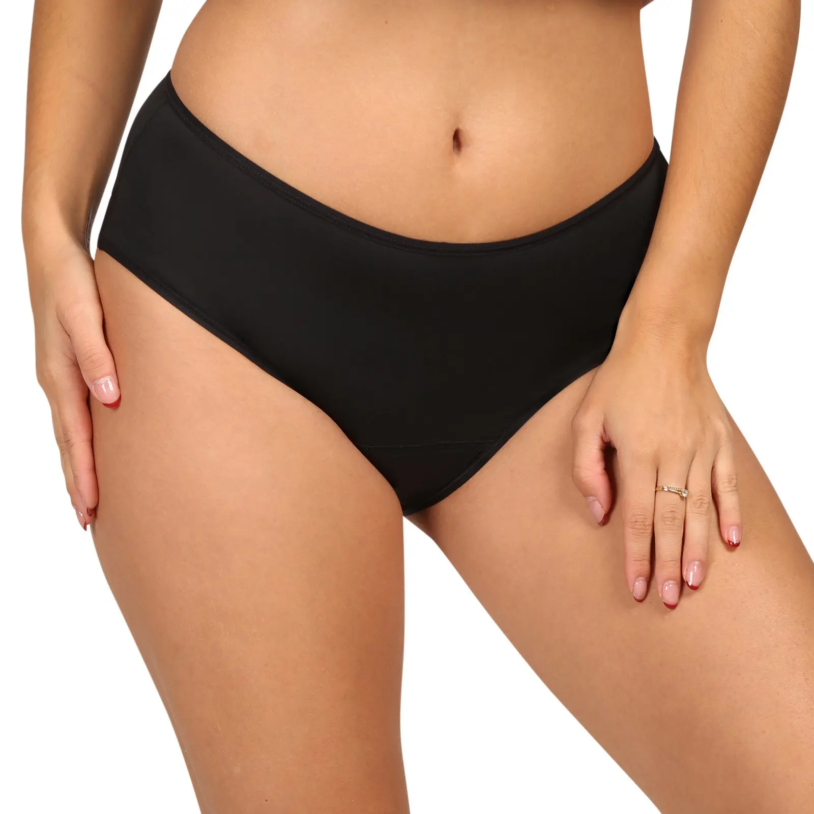 Menstruační kalhotky Love Luna Midi Black Eco (LLUWRNMI) L